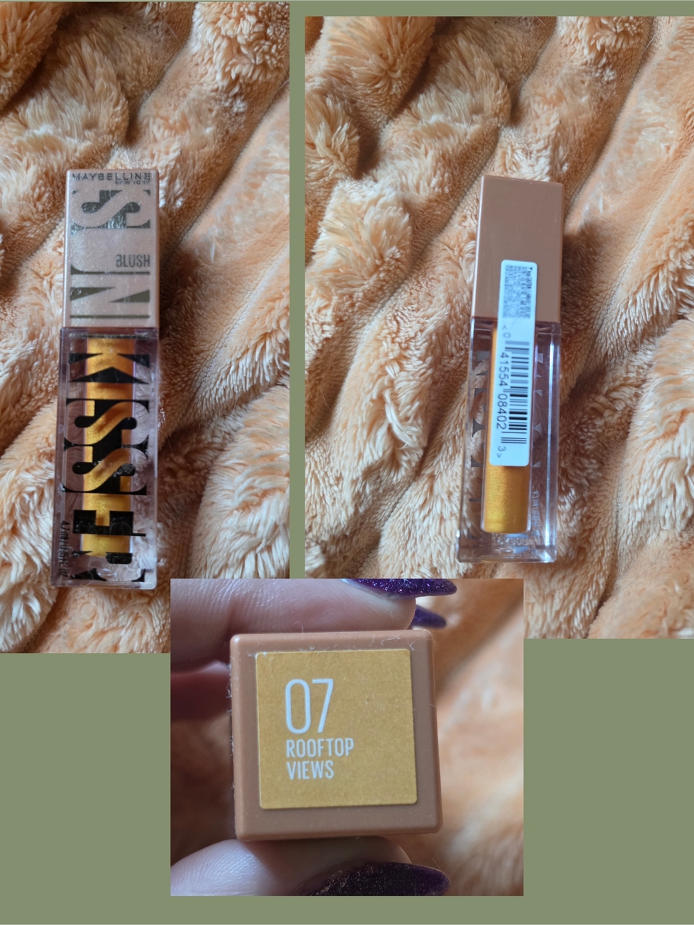 Maybelline Kiss Blush Liquid Blush — Rooftop Views 07 Golden Peach